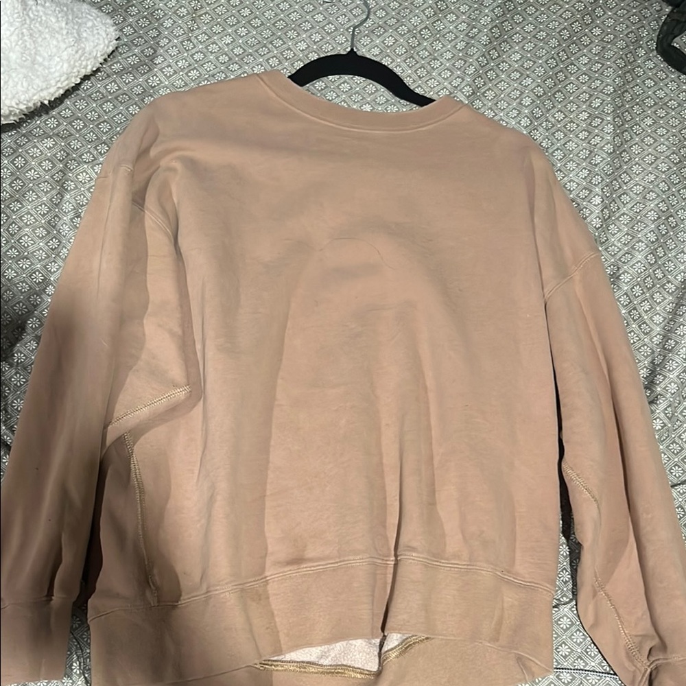 Tan crew neck